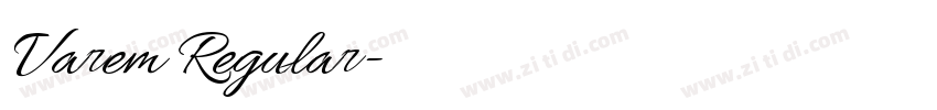 Varem Regular字体转换 Varem Regular字体转换